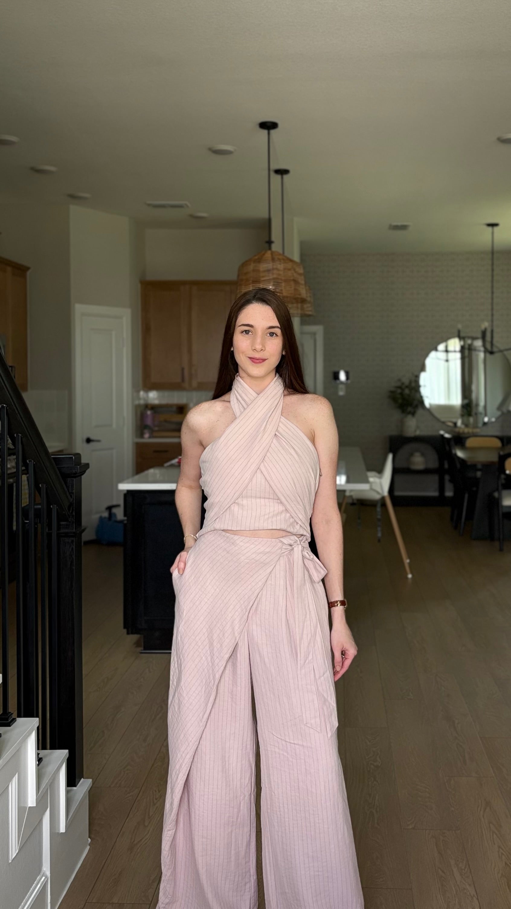 Pinstripes Pink Set
