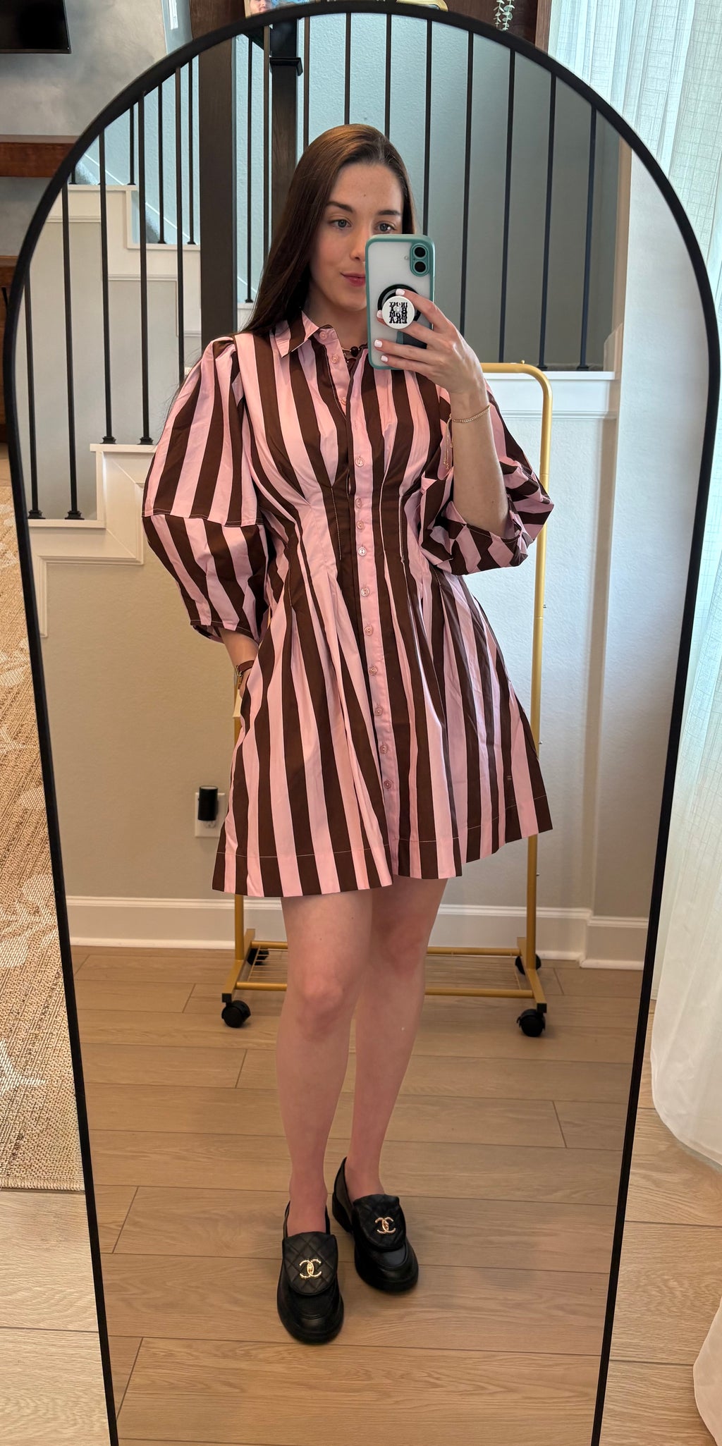 Blush Espresso Dress