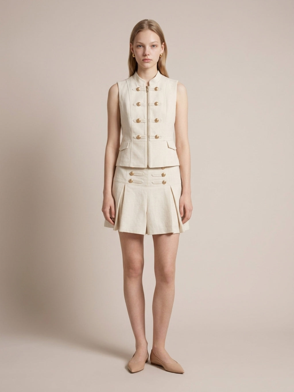 Napoleon Linen Shorts Set