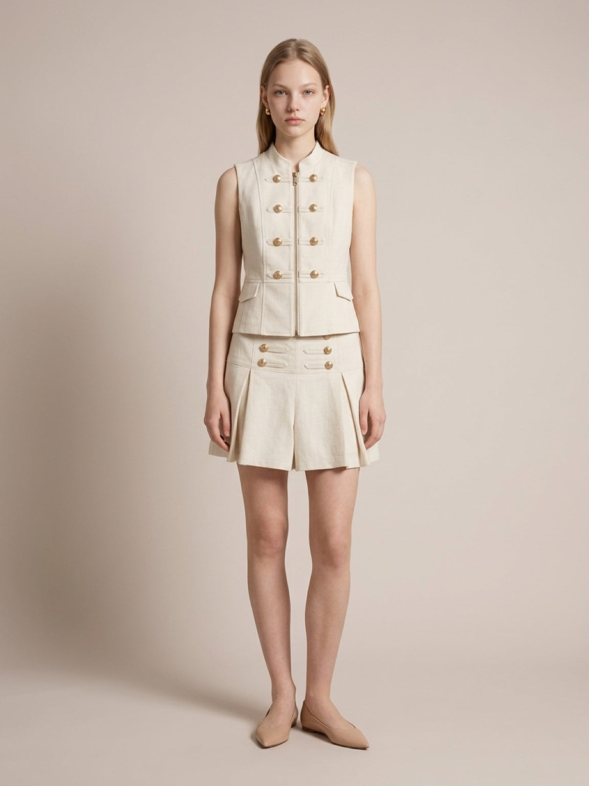 Napoleon Linen Shorts Set
