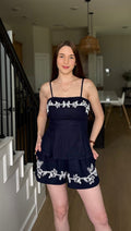 Embroidered Linen Set