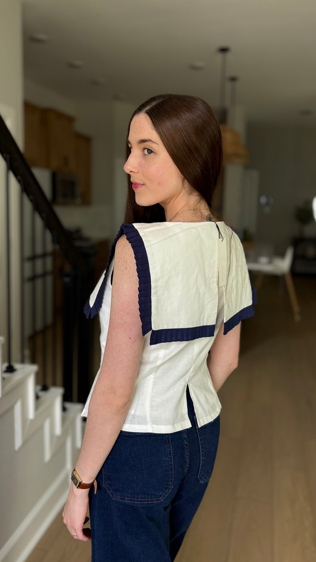 Sailor Pleated Top