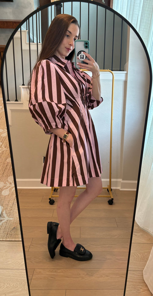 Blush Espresso Dress