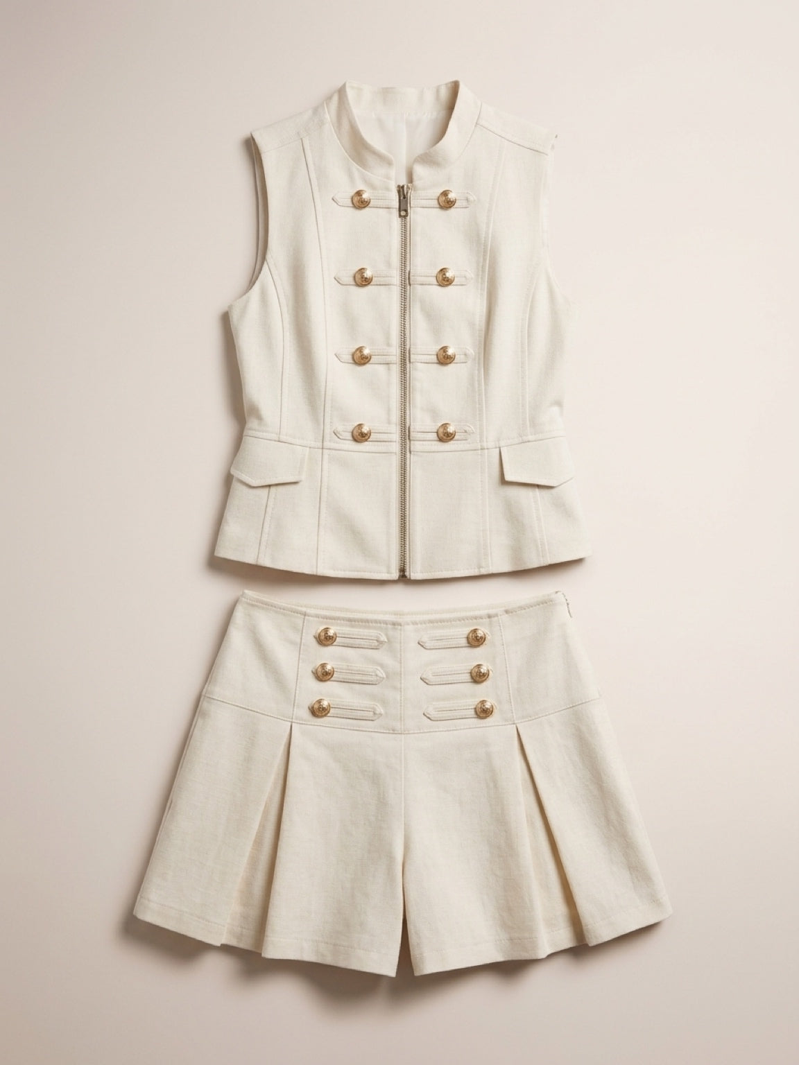 Napoleon Linen Shorts Set